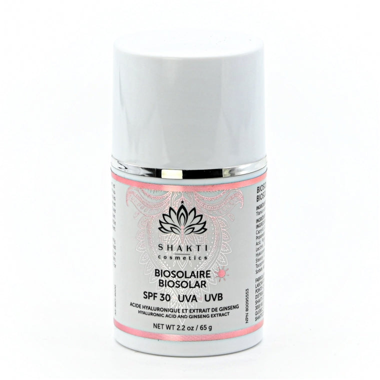 Écran solaire minéral biologique FPS 30 Shakti Cosmetics Québec