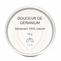 Déodorant naturel géranium sans bicarbonate AYA Shakti Cosmetics Québec
